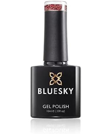 Bluesky Gel Nail Polish Red Million S11N Dark Red Glitter Long Lasting Chip Resistant 10 ml (Requires Drying Under UV LED Lamp) - Buy Online on GoSupps.com