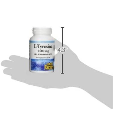 Natural Factors L-Tyrosine 500mg | 60 Vegetarian Capsules - Boost Mood & Focus - Buy Online on GoSupps.com