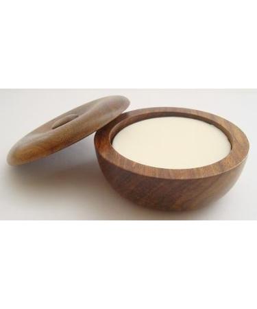 Small wooden shaving bowl with soap by Progress Vulfix