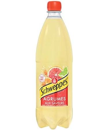 Schweppes - Citrus 1L - Pack of 5 - Sold in packs in France - Buy Online on GoSupps.com
