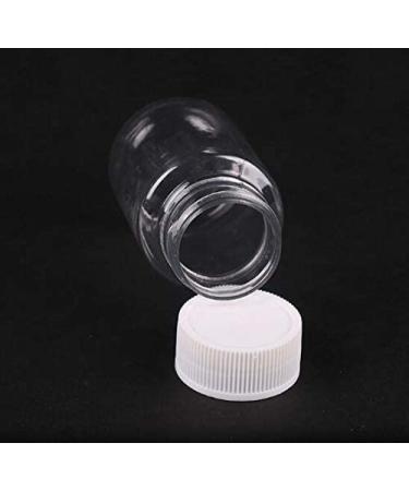 12 PCS 100 ML Clear Plastic Pill Bottles with White Screw Cap - Refillable Container for Pills, Powders, and Samples - Buy Online on GoSupps.com