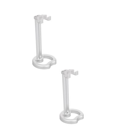 PopetPop 2st holder for safety razor Razor Razor Razor and brush holder stand for razor stand for safety razor men razor double adjust man silverx2stk 6x6x12.5cmx2pcs