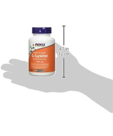 Now Foods L-Lysine 1000mg Extra Strength - 100 Tablets | Supports Immune Health - 100 g - Buy Online on GoSupps.com