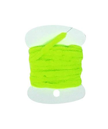Angler Rayon Chenille Fly Tying Materials - Fly Tying Thread for Tying Flies - Fly Fishing Accessories for Fly Fishing Kit - Many Colors - (2 Yards) Chartreuse Medium