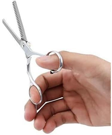 UKD 1 pcs Professional Hair Cutting Thinning Scissors Barber Shears Hairdressing Salon Hair Clipper Universal - Silver Tooth Type Scissors - Buy Online on GoSupps.com