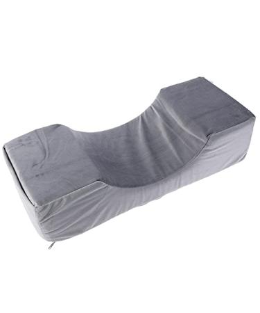 TKUS Professional Lash Pillow Neck Support Eyelash Pillow Soft Grafting Eyelashes Memory Foam Eyelash Extension Pillow Makeup Salon (Dark Gray)