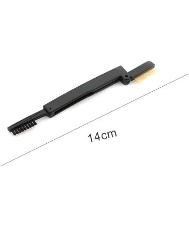 makeup comb Professional Fashion Make Up Steel Needle Mascara Guide Applicator Eyelash Comb Eyebrow Brush Curler Cosmetic Tool(Double Folding) - Buy Online on GoSupps.com