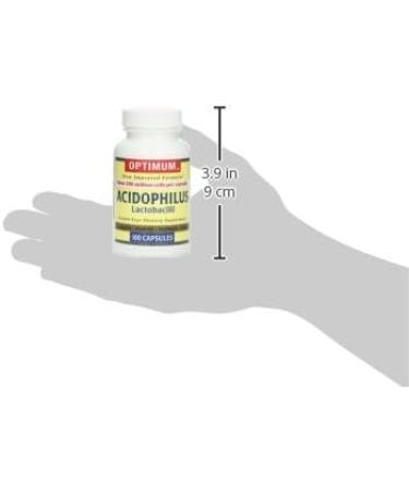 Optimum Acidophilus Lactobacilli Capsules 100 Count 100 Count (Pack of 1) - Buy Online on GoSupps.com