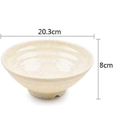 Household Plastic Imitation Porcelain Japanese Tableware Bucket Bowl Melamine Soup Bowl Non-Slip Anti-scalding for Catering and Home Kitchenware (Color : Beige Size : 17.8 * 7CM) 17.8*7CM Beige - Buy Online on GoSupps.com