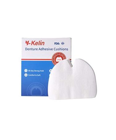 Y-Kelin Denture Adhesive Cushion 30 Pads Upper (Pack of 2) - Natural Strong Hold Comfort | Denture Pads Upper 60pcs - Buy Online on GoSupps.com