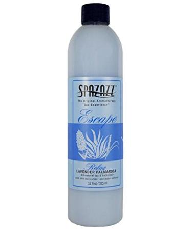 Spazazz SPZ-124 Escape Aromatherapy Elixir Bottle  12-Ounce  Lavender Palmarosa Relax