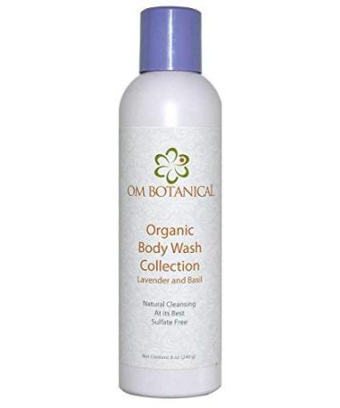 Organic Body Wash Lavender & Basil All Nautral Sulfate Free Liquid Soap | Provides No Scrub gentle Exfoliation and Hydration | The Best Body Wash on Amazon