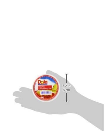 Dole Fruit Bowls Diced Peaches in Strawberry Gel - 4.3oz (36 Cups) | Gluten Free Healthy Snack - Buy Online on GoSupps.com