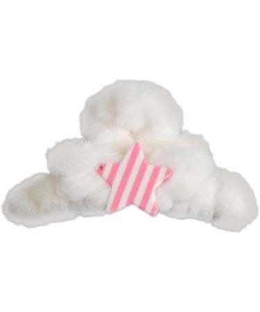 Limtula Cute Hair Claw Clips Furry Hair Jaw Clip Cute Hair Catch Barrettes Ponytail Holder Hair Props Single black stripe - Buy Online on GoSupps.com