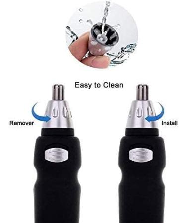Buy Waterproof Ear and Nose Hair Trimmer | Battery-Operated 360 Rotating Facial Hair Clipper for Men & Women - Easy Cleansing & Precision Grooming - Buy Online on GoSupps.com