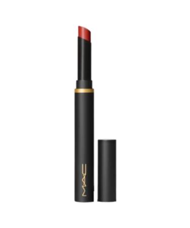 MAC Powder Kiss Velvet Blur Slim Stick Lipstick - 877 Devoted To Chili (Warm Brick Red)