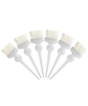 Termix Soft White Fiber Color Tinting Brush Transparent Large Set of 6