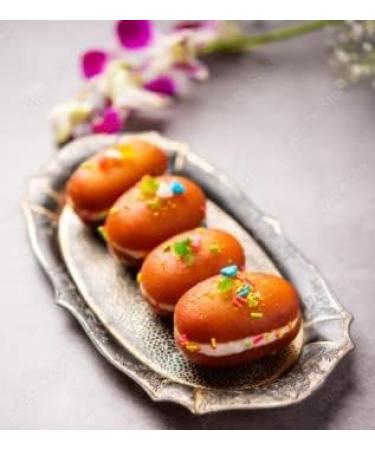 vapewaves Indian Traditional Sweet Gulab Jamun Sandwich 250g Best Gift For All Occasions Raksha Bandhan Rakhi Marriage Diwali Holi Ganesh Chaturthi Festival Treat For Family & Friend - Buy Online on GoSupps.com