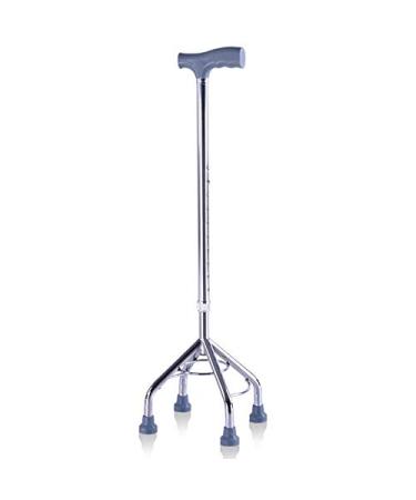 SilteD Canes Old Man Walking Stick Old Man Telescopic Adjustable Anti- Slip Four- Legged Crutches Disabled Four- Legged Walking Stick