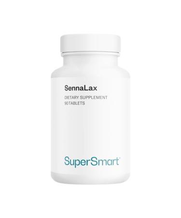 SennaLax - Senna Leaf Extract - Powerful Natural Laxative for Relieving Constipation and Improving Digestion - 90 Tablets - SuperSmart