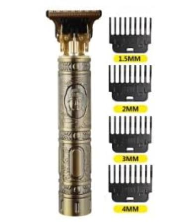 VINTAGE T9 Professional Facial Hair Clipper USB Charging Beard Hair Trimmer with Combs (Buddha Bronze) Bronze Buddha