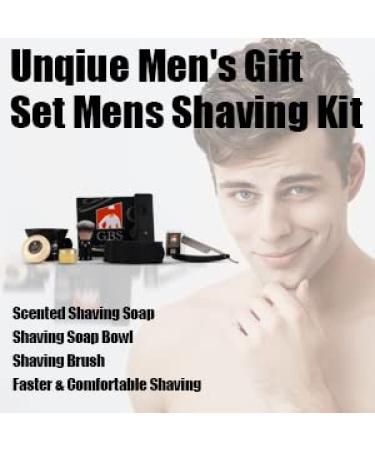 G.B.S 8 Piece Deluxe Wood Shaving Straight Razor Set - Shave Ready | Premium Men's Grooming Essentials - Buy Online on GoSupps.com