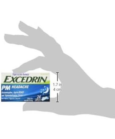 Excedrin PM Headache Caplets - 24 ct | Fast-Acting Relief for Nighttime Headaches - Buy Online on GoSupps.com