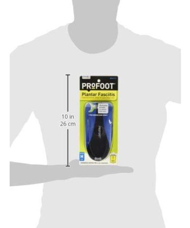 ProFoot Plantar Fasciitis Heel Cup Insoles for Men - Size 8-13 (4 Pairs) - Buy Online on GoSupps.com