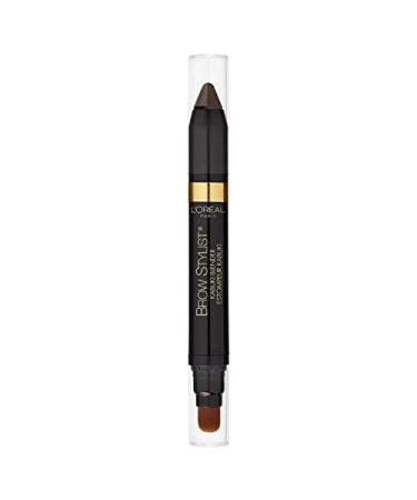 L'Oreal Paris Brow Stylist Kabuki Blender Brow Crayon  Brunette  0.05 oz. Brunette 0.05 Ounce (Pack of 1)