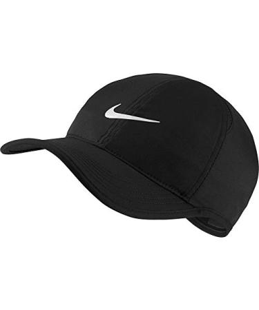 NIKE Unisex AeroBill Featherlight Cap Black/Black/White One Size
