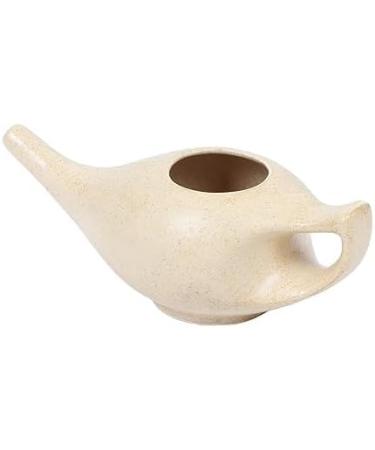 Leak Proof Porcelain Ceramic Neti Pot 220 ML Brown - Buy Online on GoSupps.com