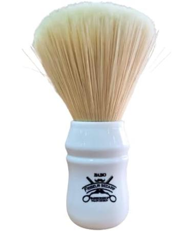 BA-BO M&R Shaving Brush White | Premium Shaving Brush for Men | Ideal for Barbers Salons and Home Use - Buy Online on GoSupps.com