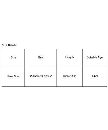 Fineser Girls' Panda Print Sports Bra Vest - Breathable Kids Underwear, Black, Ages 8-14 - Buy Online on GoSupps.com