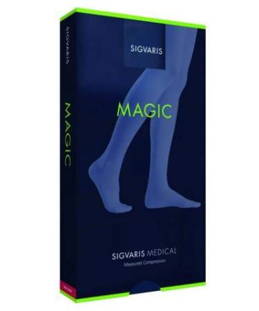 Sigvaris compression stockings Sigvaris Magic 2 AG thigh highs normal SensiNova adhesive edge open toe marine x-small PLUS
