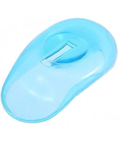 Clear Silicone Ear Cover Hair Color Shield - Blue | Ear Manhole Shield for Hair Dyes, Shower, Bathing - Buy Online on GoSupps.com