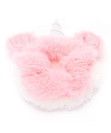 CLAIRE'S Pink and White Unicorn Hair Scrunchie | Soft  Cute No Damage Scrunchies  Hair Accessories - 2 Pieces