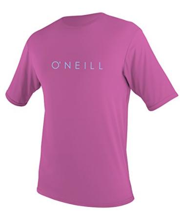 O'Neill Youth Basic Skins Upf 30 + Short Sleeve Sun Shirt 10 Fox Pink