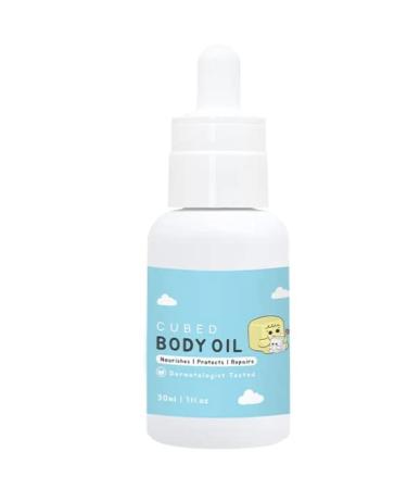 Cubed Eczema Body Oil for Kids- Non irrating formula with jojoba oil. Barrier oil for wounds and Weeping Skin moisturize dry irrated skin anti itchness. Healing Ontiments for Eczema dermatitis psoriasis & rosacea