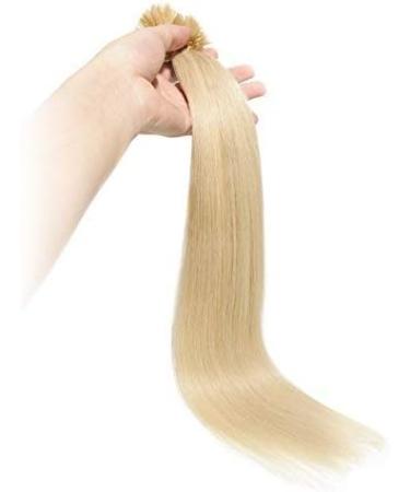 22 inch Pre Bonded Hair Extensions 100 Strands 100% Remy Human Hair Keratin Nail U Tip Real Hair Extension Straight (#60 Platinum Blonde 50g) - Buy Online on GoSupps.com