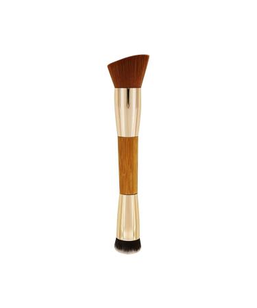 Double Ended Blush Makeup Brush Liquid Foundation Blend Brush Loose Powder Brush Applicator Angled Cosmetic Brush Face Cream Brush