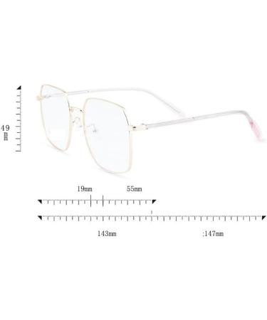 Fuqinqingoz Oversized Square Glasses - Clear View Anti-Blue Light Computer Readers for Presbyopia (+300 C2) - Buy Online on GoSupps.com