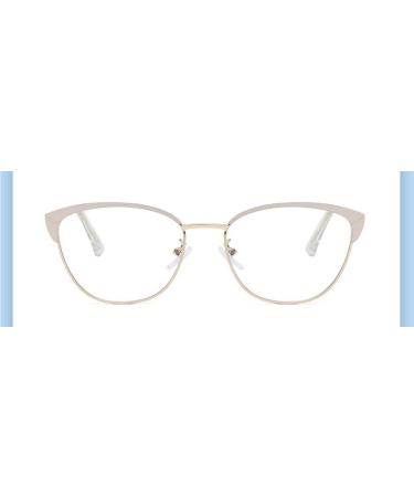 Oversized Anti Eyestrain Blue Light Blocking Cat-Eye Readers +200 Beige | International Shipping Available - Buy Online on GoSupps.com
