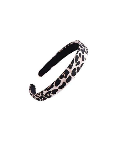 KDDOM Leopard Print Headband for Women Girls Leopard Print Headband Cheetah Hairband Hair Accessories Head Band Wrap