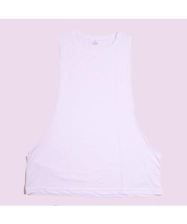 Ychnaim Men's White Sleeveless Muscle Stringer Tank Top for Gym Training - Buy Online on GoSupps.com