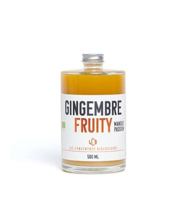 ORGANIC* REFRESHING DRINK WITHOUT ALCOHOL CONCENTRATED GINGER - MANGO - PASSION FRUIT * from organic farming.