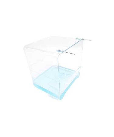 Large Clear Bird Bath for All Bird Cages and Small Birds - Canary Budgies Finch Cockatiel Lovebird Parakeet