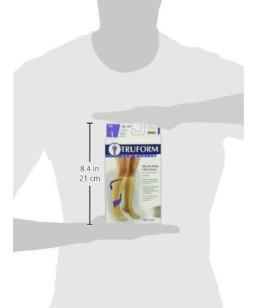 Truform Unisex Adult 20-30 mmHg Medical Support Hose - White - Small (Pack of 2) | International Shipping Available - Buy Online on GoSupps.com