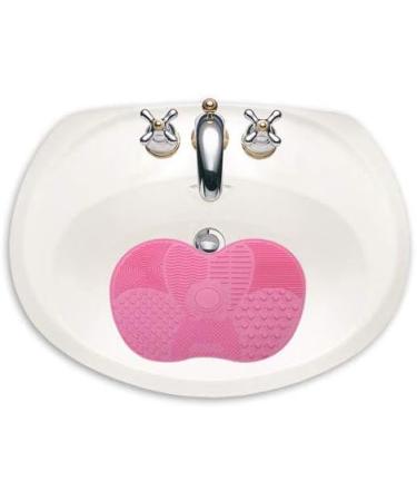 Silicone Makeup Brush Cleaning Mat - Pink | Fast International Shipping & Easy Cleaning Solutions - Buy Online on GoSupps.com