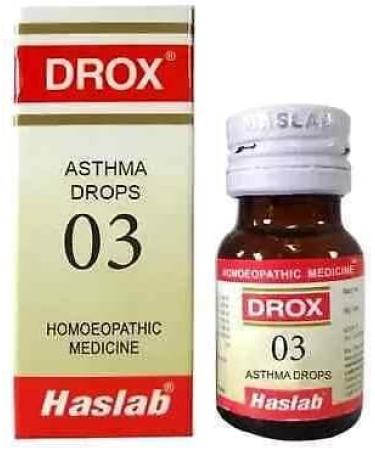 DROX 3 Asthma Drops by Haslab - 30ml | Includes Free Ujala Eye Drops - Buy Online on GoSupps.com