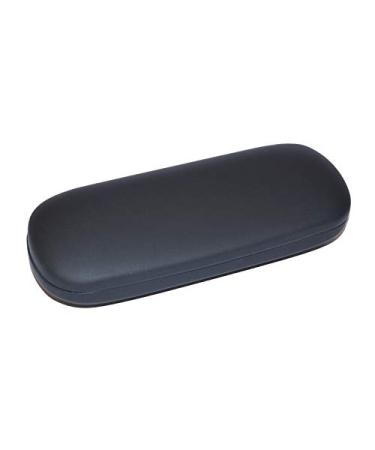 Hard shell glasses case with metal hinge B J RN in black